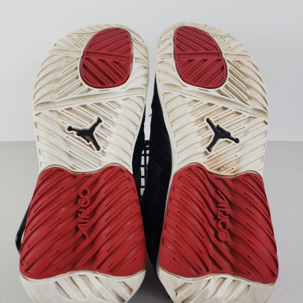 NIKE JORDAN AIR MAX 200 BLACK/GYM RED-WHITE (GS) Sz 5Y - Picture 7 of 11